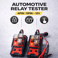 Auto Car Automotive Relay Tester For 12V Automotive 4 Pin and 5 Pin Relay Tester Automotive Universal With Battery Clamp, Handheld Relay Tester With Battery Clamp