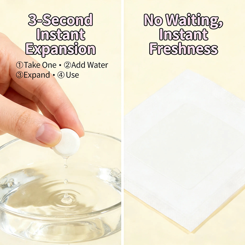 Compressed Candy Travel Towel, Disposable Thickened Cotton Face Towel, Individually Packed & Portable for Travel Camping