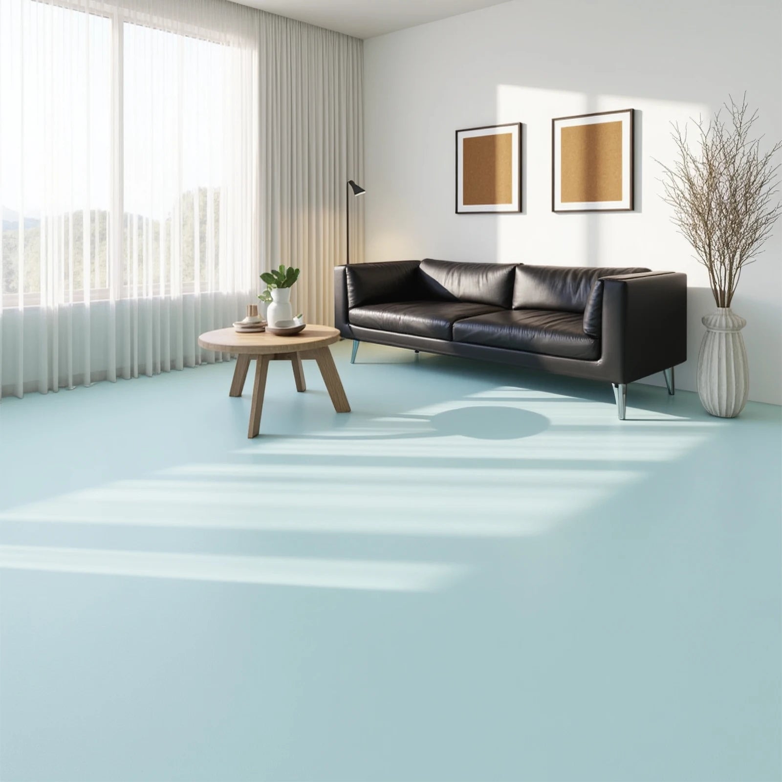 Professional Epoxy Floor Coating (1 Gallon) - Light Blue |