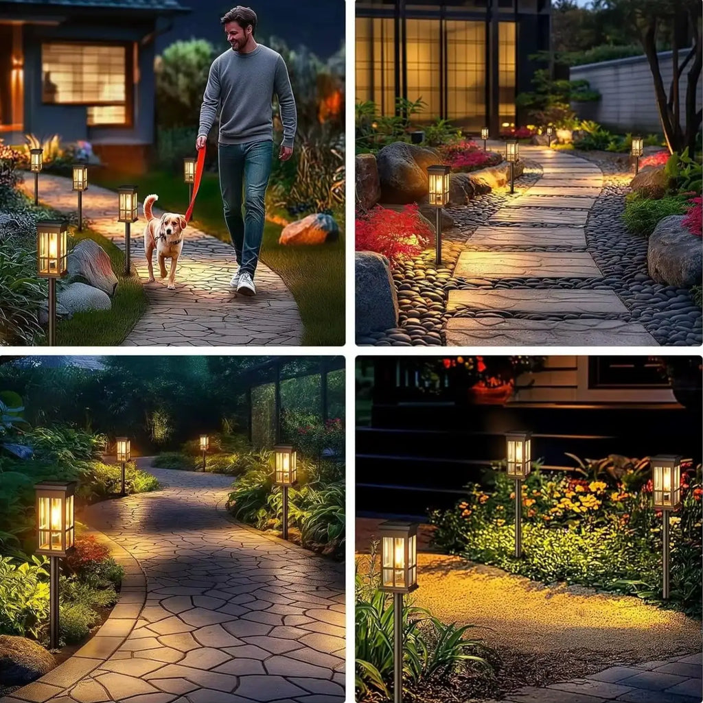 Solar Pathway Light, Outdoor Solar Lamp, Waterproof Landscape Lighting, Solar Lighting for Garden Or Yard