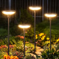 Solar Powered Pathway Lights, Outdoor Swaying Garden Lights; IP65 Waterproof for Planters, Landscape Lighting, Decoration Warm Light.