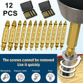 12PCS Damaged Screw Extractor Set Broken Bolt Stripped Screw Remover Drill Bit Tool Kit For Easy Bolt/Screw Removal