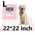 100Pcs Super Absorbent Potty Pads, Disposable Pet Urine Pads, Pads for Large Breeds Potty Training, Ideal for Dogs/Puppies/Cats During Travel