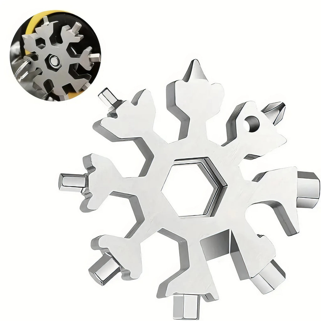 1/2 Snowflake Multi-Functional Tool, Unique Multi-Functional Screwdriver and Wrench