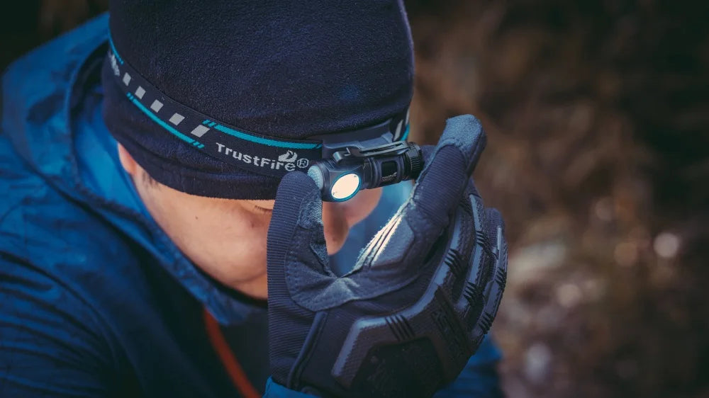TrustFire MC12 EDC Powerful LED Headlamp 1000Lumens Magnetic Rechargeable Head Lamp XP-L HI Camping Torch Flashlight