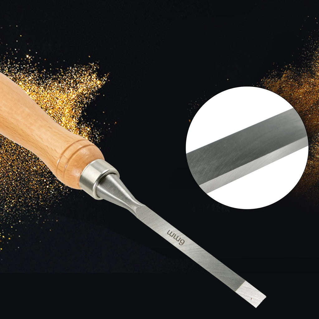 SucceBuy 12PCS Wood Carving Hand Chisel Set, Lathe Knife DIY Turning, Woodworking Professional Gouges, Woodcraft Carpentry Tools