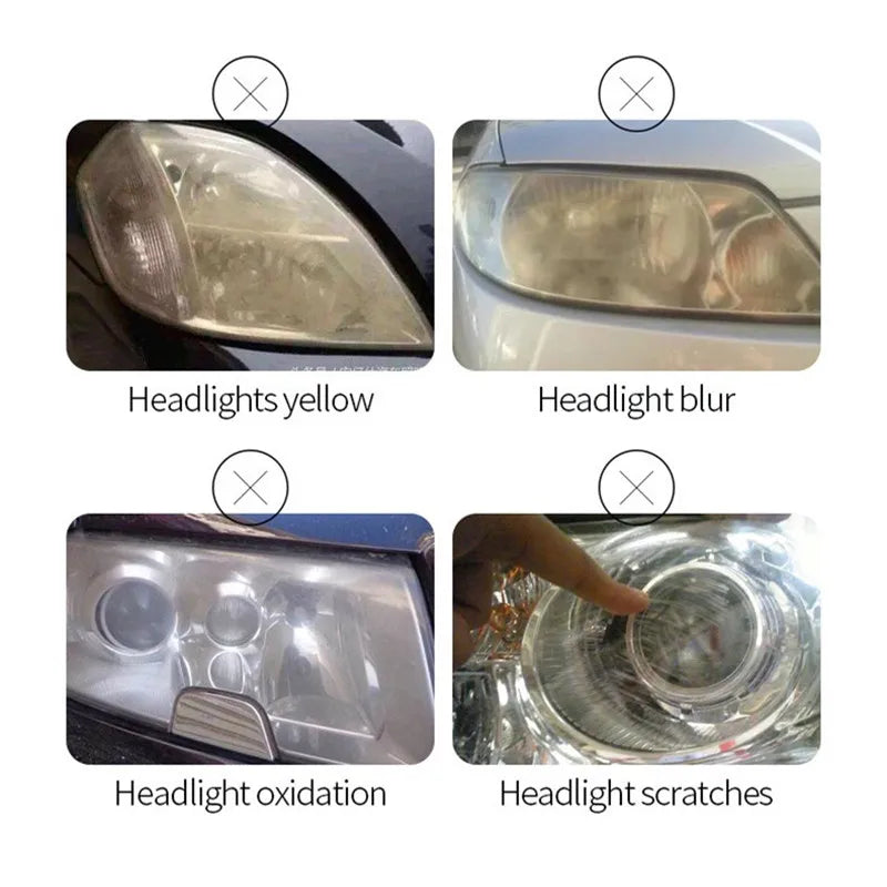 JOIGVFN 800ML Car Headlight Repair Fluid Headlight Polishing Restoration Polishing The Headlights