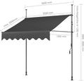 Awning For Balcony And Patio, Garden Awning, Awning With Hand crank