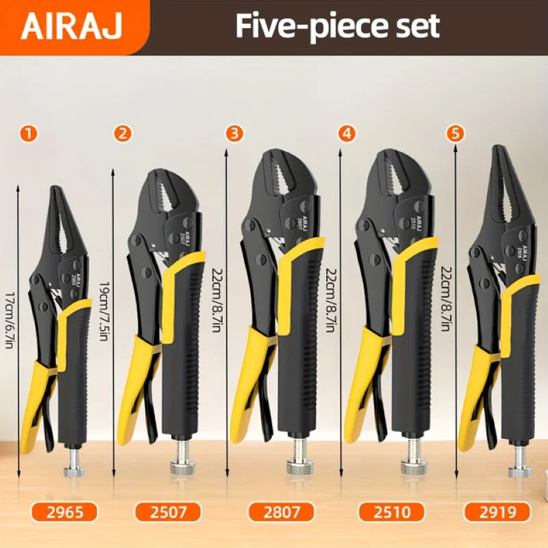 Locking Pliers 5 Piece, Quick Release
