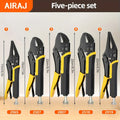 Locking Pliers 5 Piece, Quick Release
