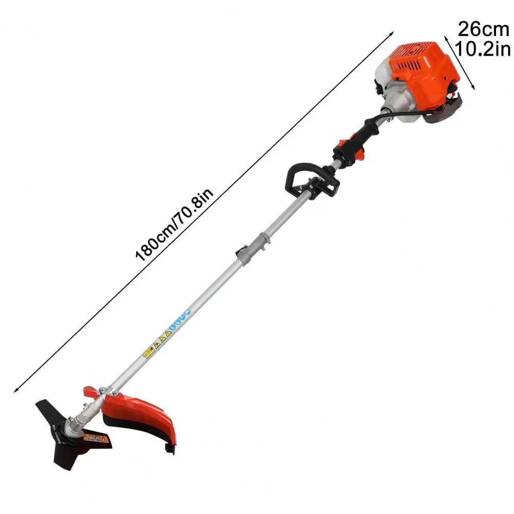 Multifunctional 5 In 1 Lawn Mower, 2-Stroke Gas Weed Trimmer, Cordless Hedge Trimmer, Telescopic Chainsaw Hedge Pruner Weeder