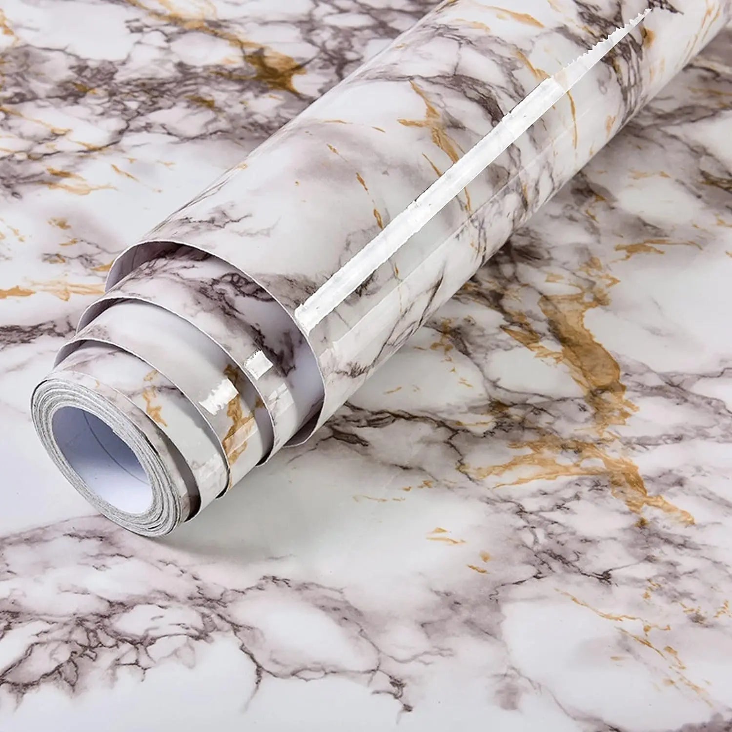 55cm Marble Vinyl. Self Adhesive Wallpaper. Waterproof, PVC