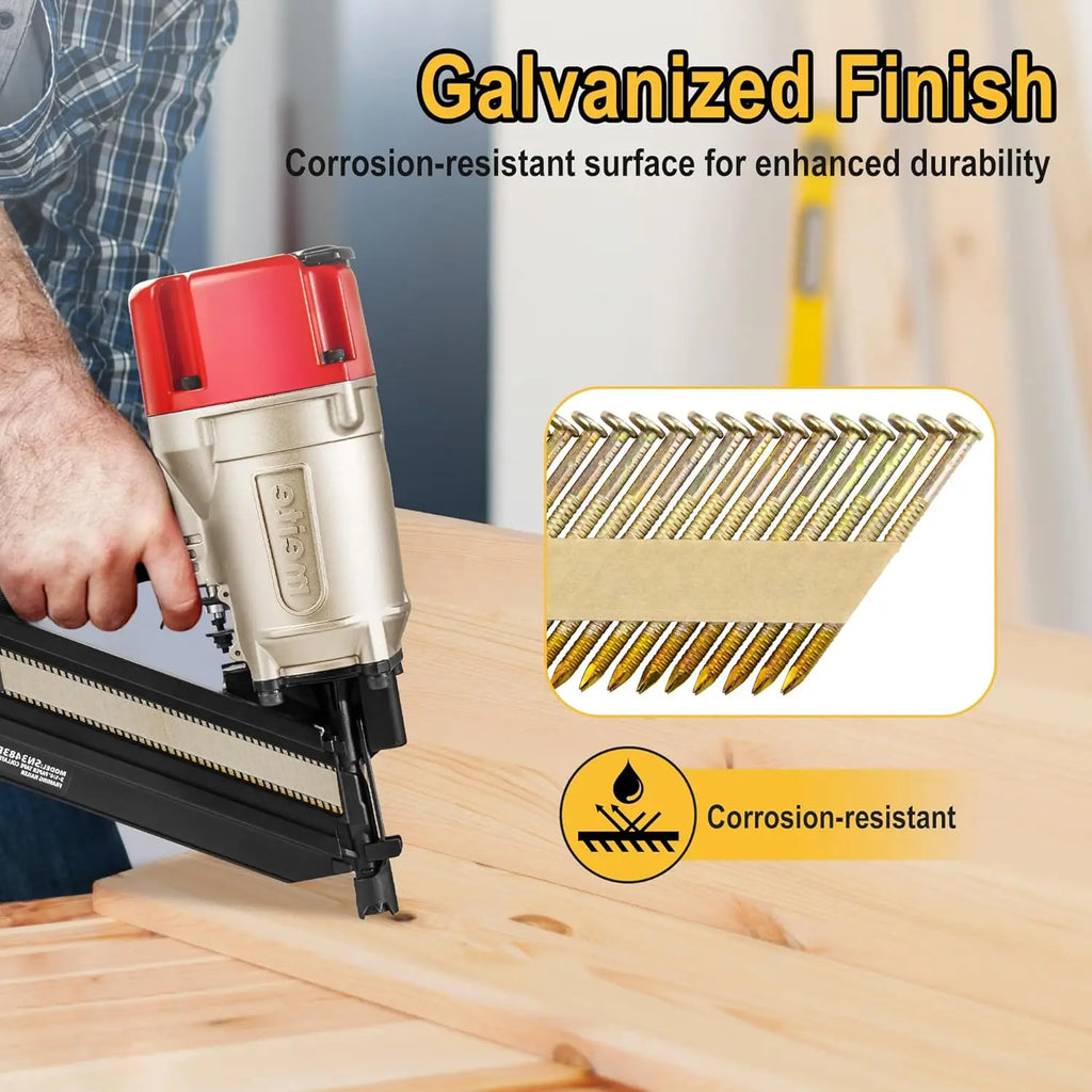 30 Degree Framing Nails, 2-3/8", 1,000PCS