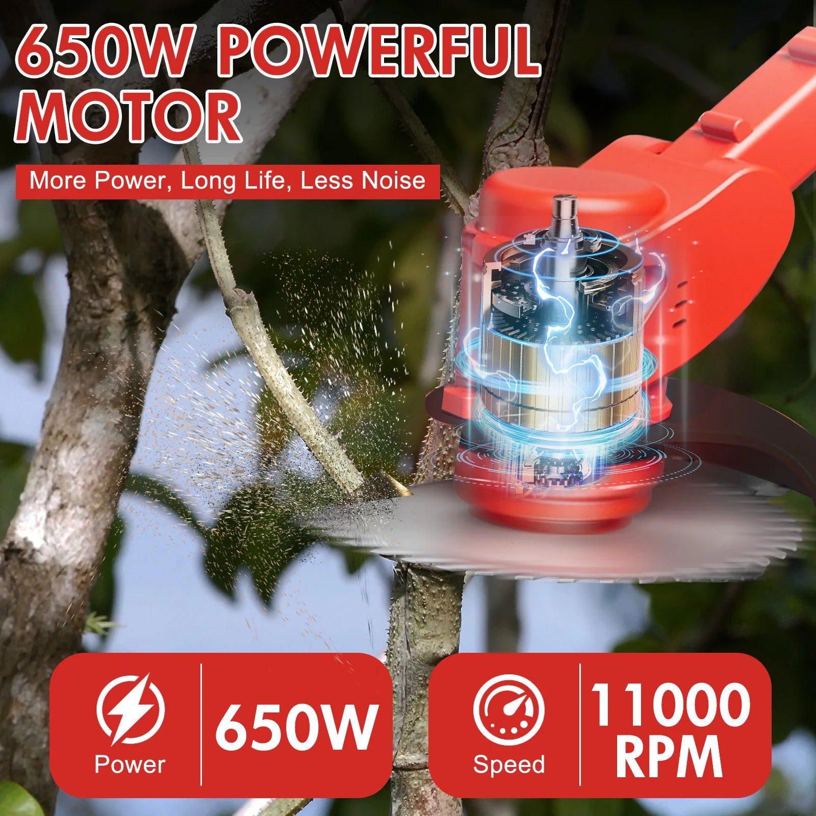 Electric Cordless Grass Trimmer Lawn Mower Weed Edger Brushles Cutter 24V 2x5C 1.5Ah Lithium Battery Charger for Yard Garden