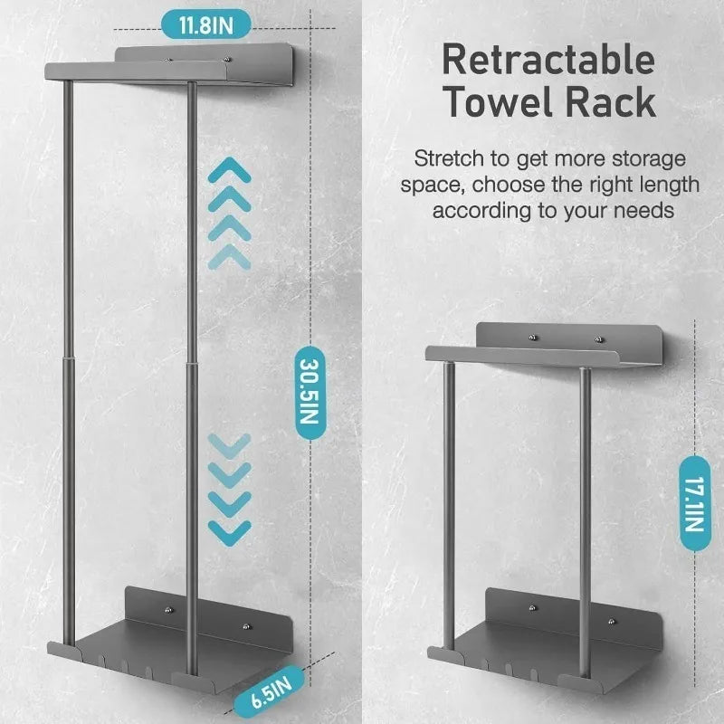 Bathroom wall mounted towel rack, bathroom decorative towel rack, towel hanging rack, roll towel storage, Bathroom Towel Holder