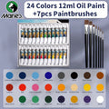 Marie's 31 pcs Oil Paint Set,12ml/0.42oz Tubes,Professional Pigments for Canvas Craft Painting,Gifts for Artist & Adults