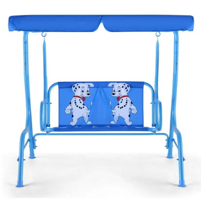 Outdoor Kids Patio Swing Bench with Canopy 2 Seats