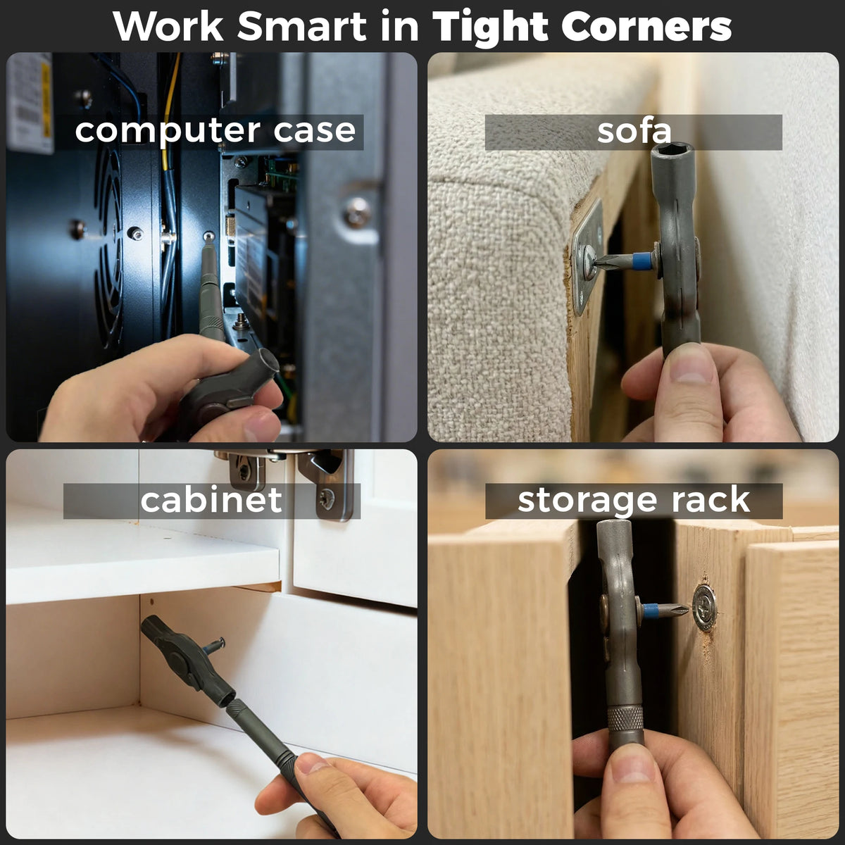 ANX Tech 42in1 Magnetic Ratchet Screwdriver Kit for Home DIY | S2 Steel Bits, Storage Case, Detachable T-Handle, for Computer, Bicycle, Furniture, DIY