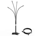 Durable ABS Misting Cooling System for Patio & Garden – 10M Inlet Hose with Connectors – Freestanding Outdoor Mister, Black, Efficient Backyard, Lawn & BBQ Cooling