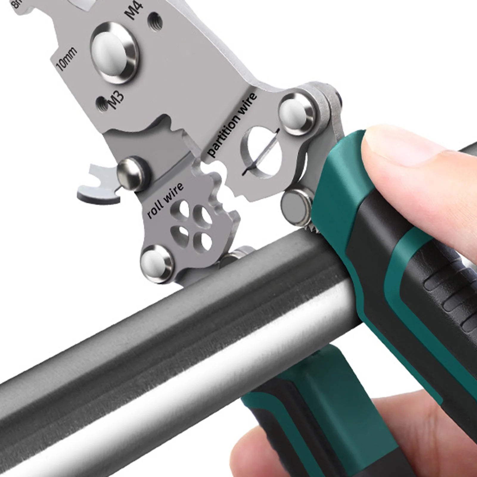 Electrician Wire Cutter Multi Function Folding Cable Stripping Pliers for Wiring Cutting Crimping Handheld Tools Professional
