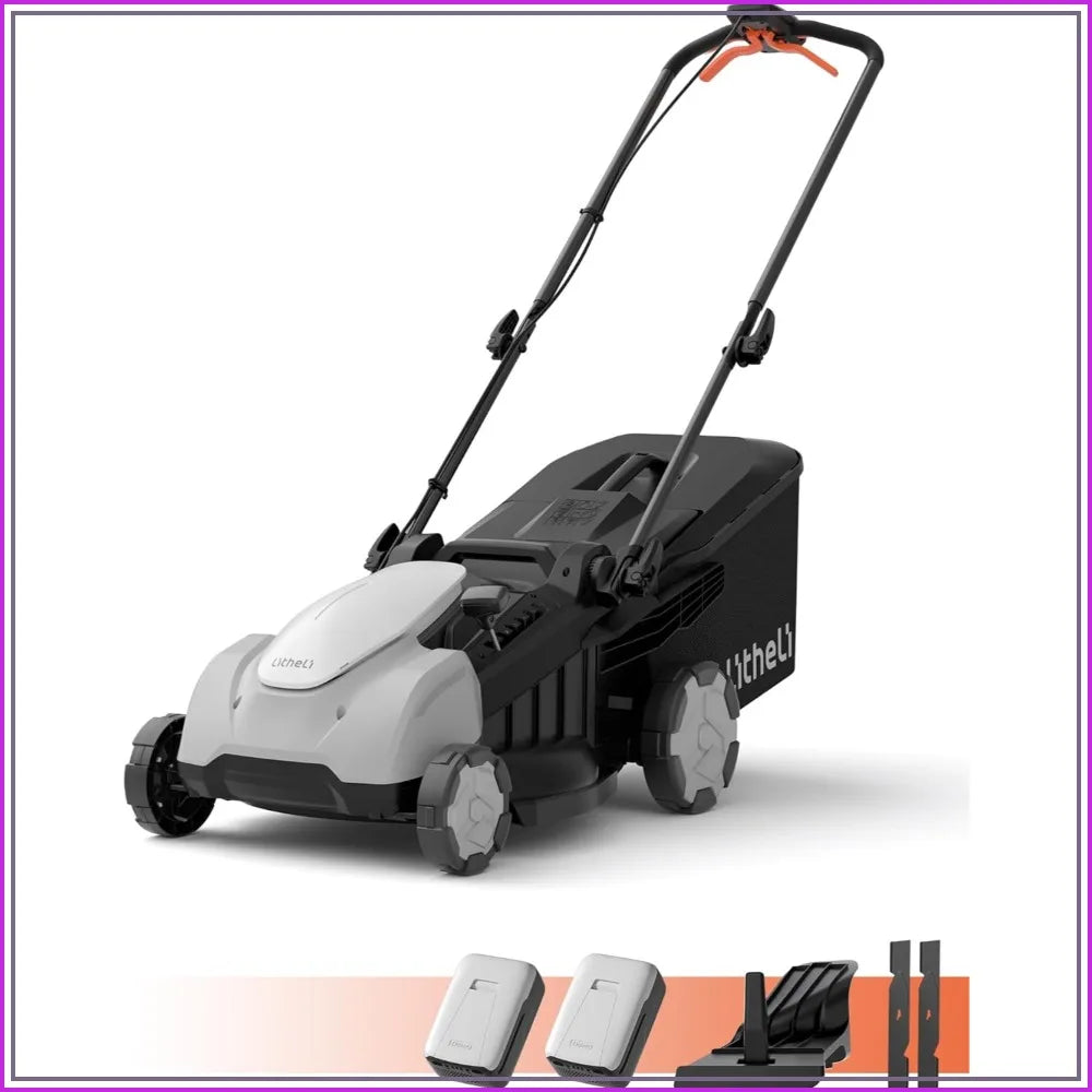 Self-Propelled 18-Inch Cordless Lawn Mower, 40V Brushless Motor, 6-Height Adjustment, 2×5.0Ah Batteries Included
