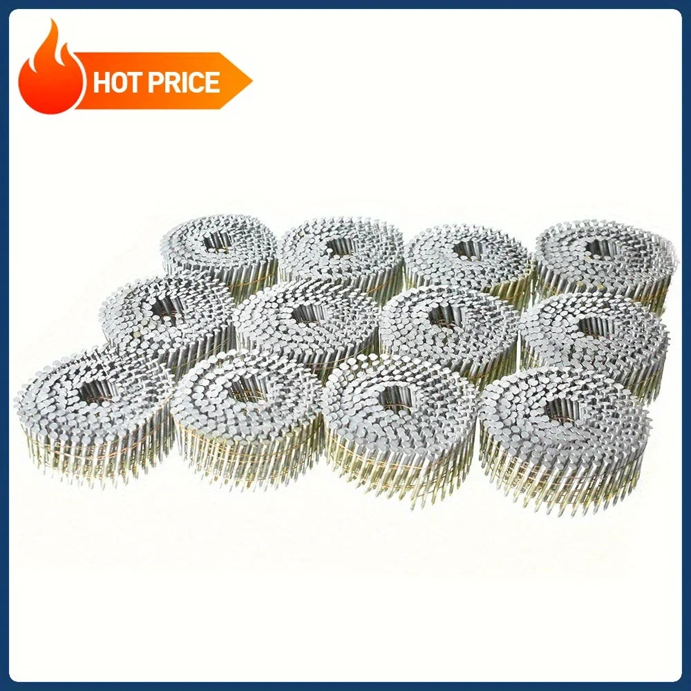 15 Degree Full Round Head Siding Nails, 2" x .092", 3600 Pieces