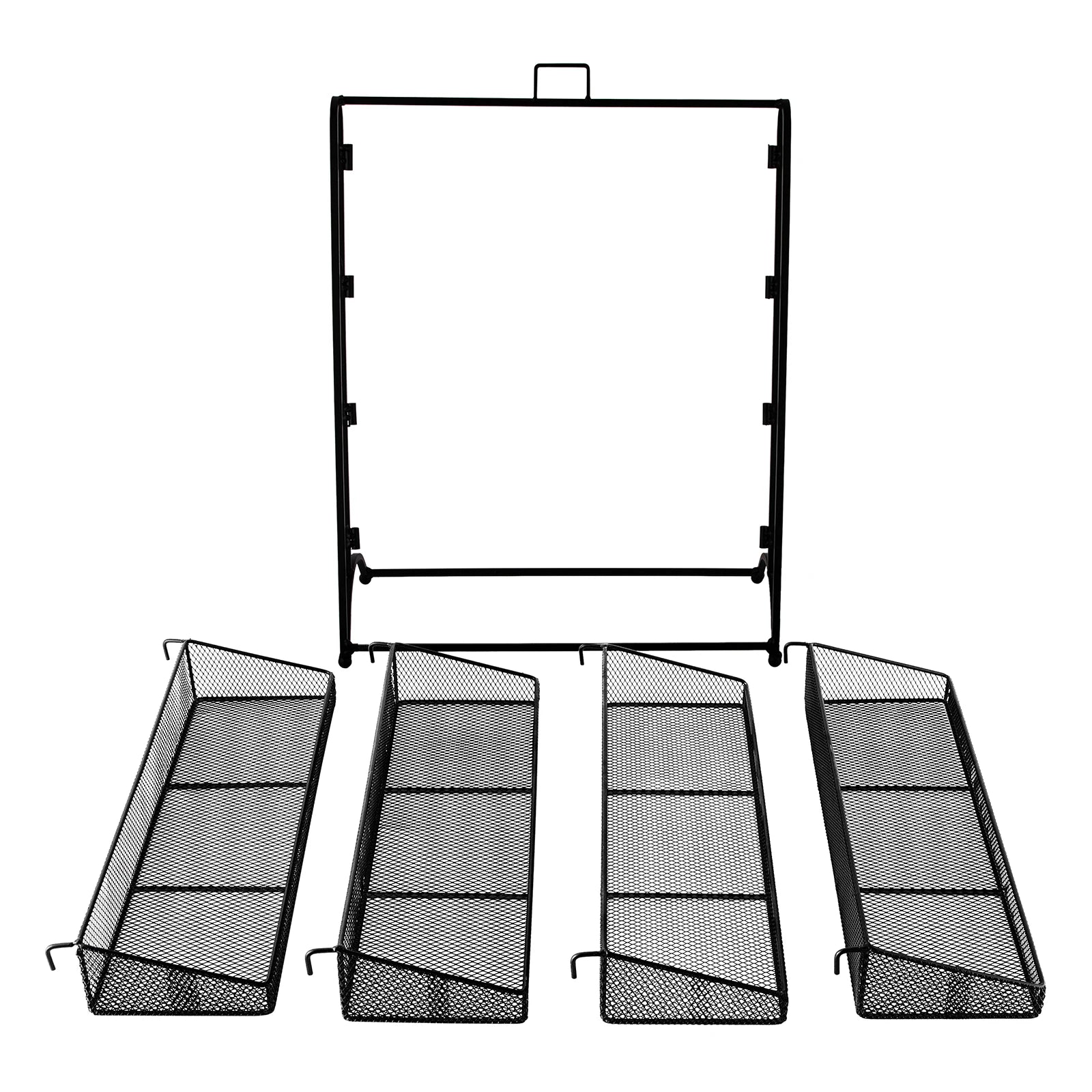 Multifunctional Storage Basket, 4 Tiers Retail Display Rack, Counter Groceries Display Shelf for Stores Office.