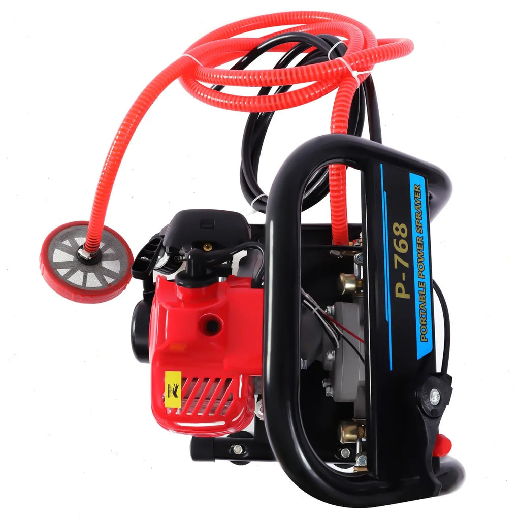 Bymaocar High Pressure Sprayer, Portable Sprayers, Two-Stroke Engine, Garden Agricultural Spraying, Car Washing, Orchard, Adjustable Nozzle, Powerful Durable Performance, Easy Start Machine, Handheld