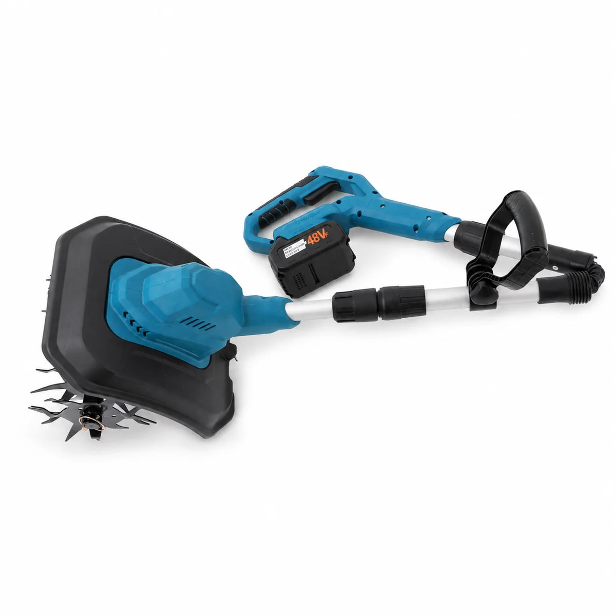 Electric Garden Cultivator 21V, 300RPM Handheld Soil Loosener 9in Width, 2 x 4.0Ah Batteries for Flower Bed Vegetable