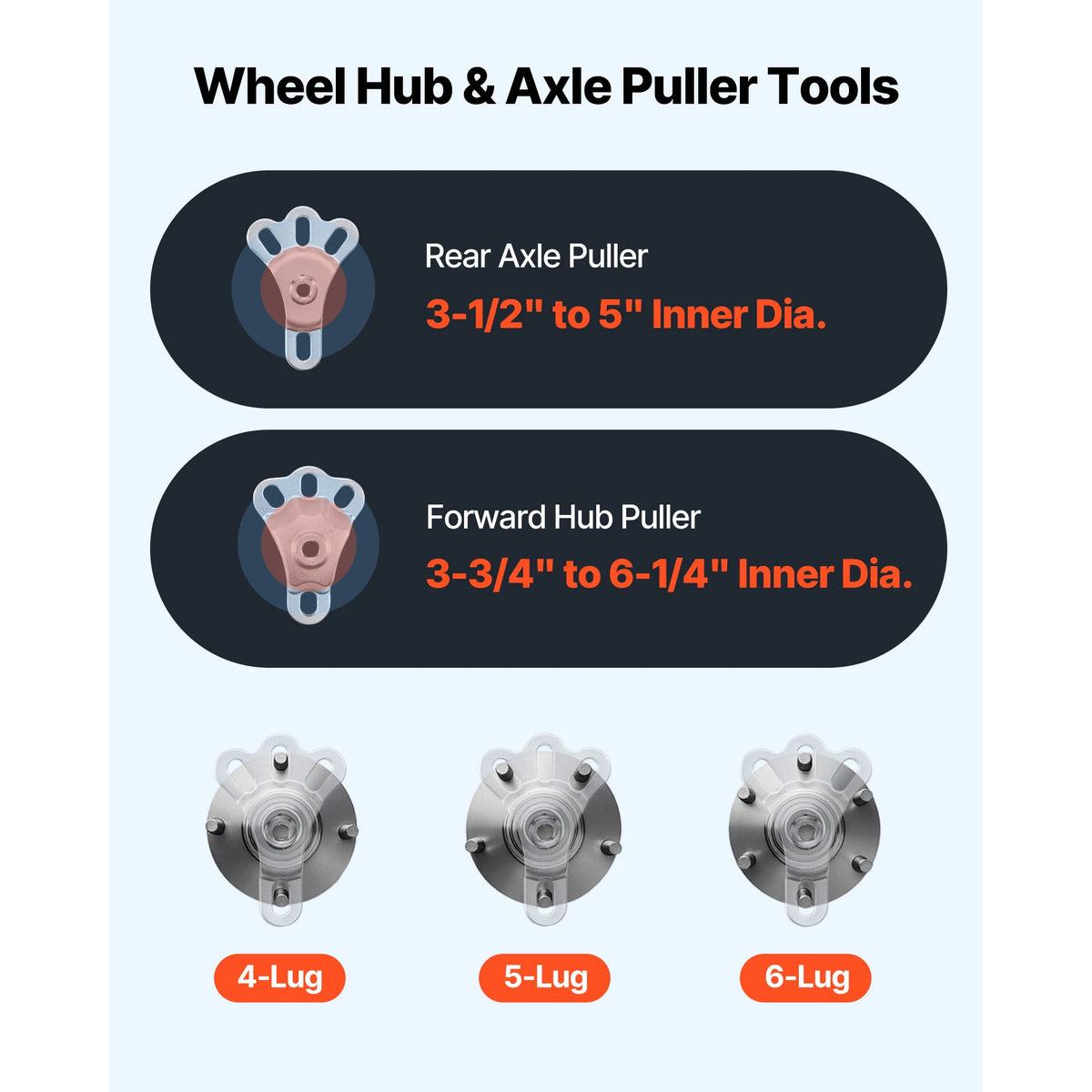 SucceBuy 9-Way Slide Hammer Puller Set Front Wheel Hub Bearing Remover Axle Bearing Puller Tool Kit and Slide Hammer Remover Set
 XC9027C/XC8670/XC2120