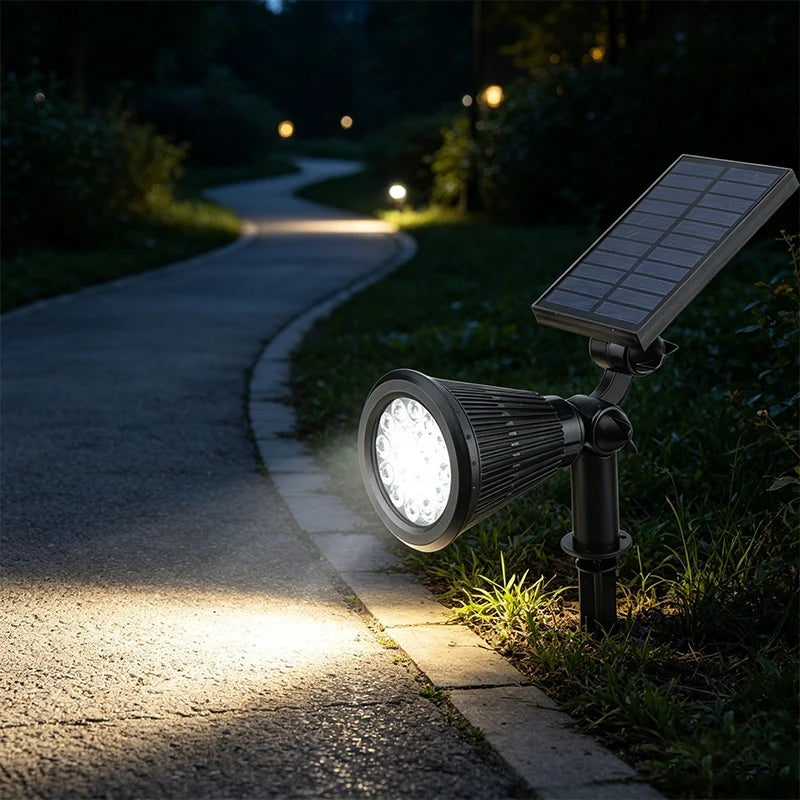 FAMCDC  Solar Spot Light Outdoor Lawn Lamp Waterproof Spotlights Solar Garden Lights Landscape Lighting Decoration Pathway Lamp