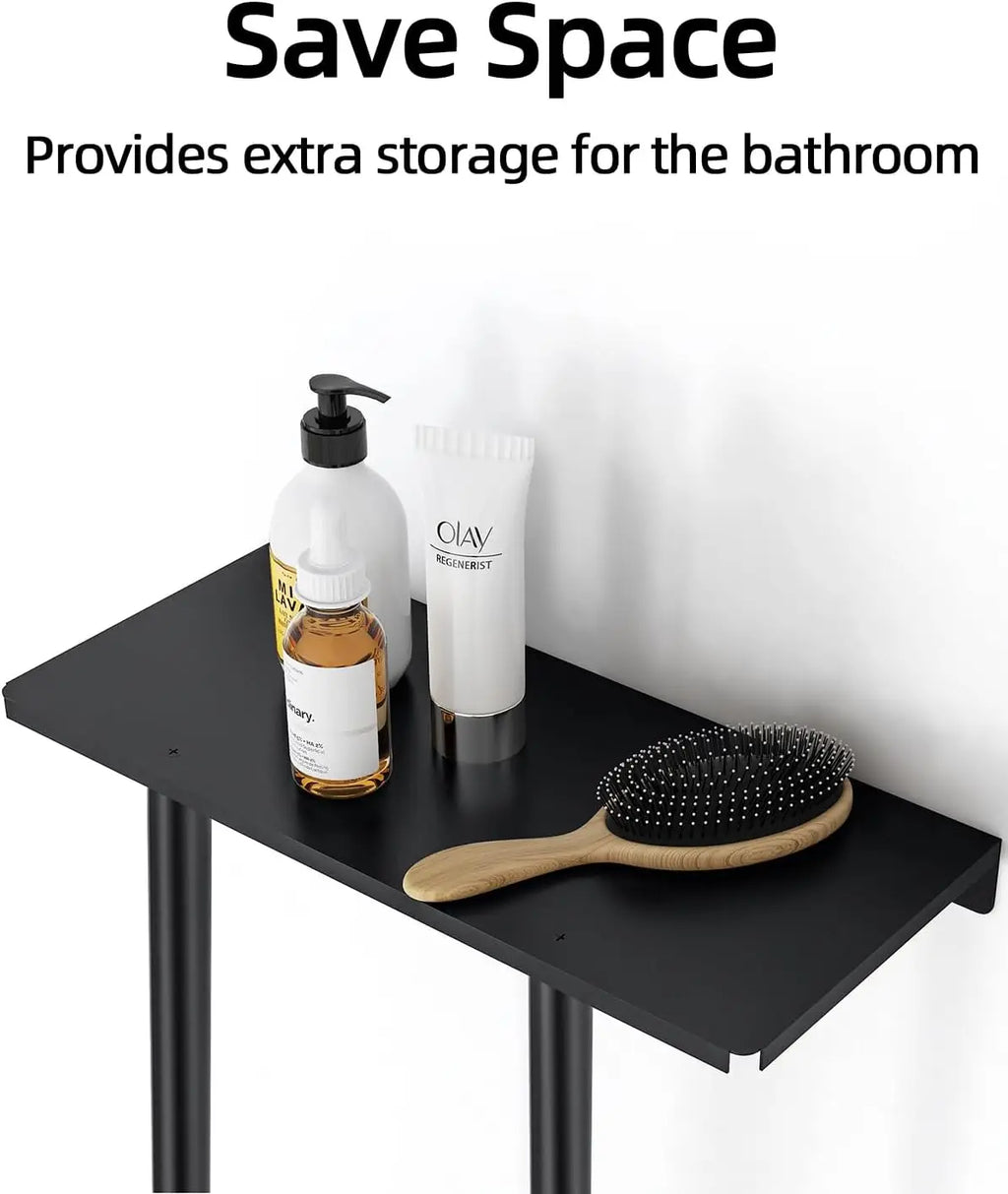 Towel Racks for Bathroom, Bathroom Towel Storage Wall Mounted 30 inch with Shelf Can Holds 6 Large Towels, Wall Towel Rack