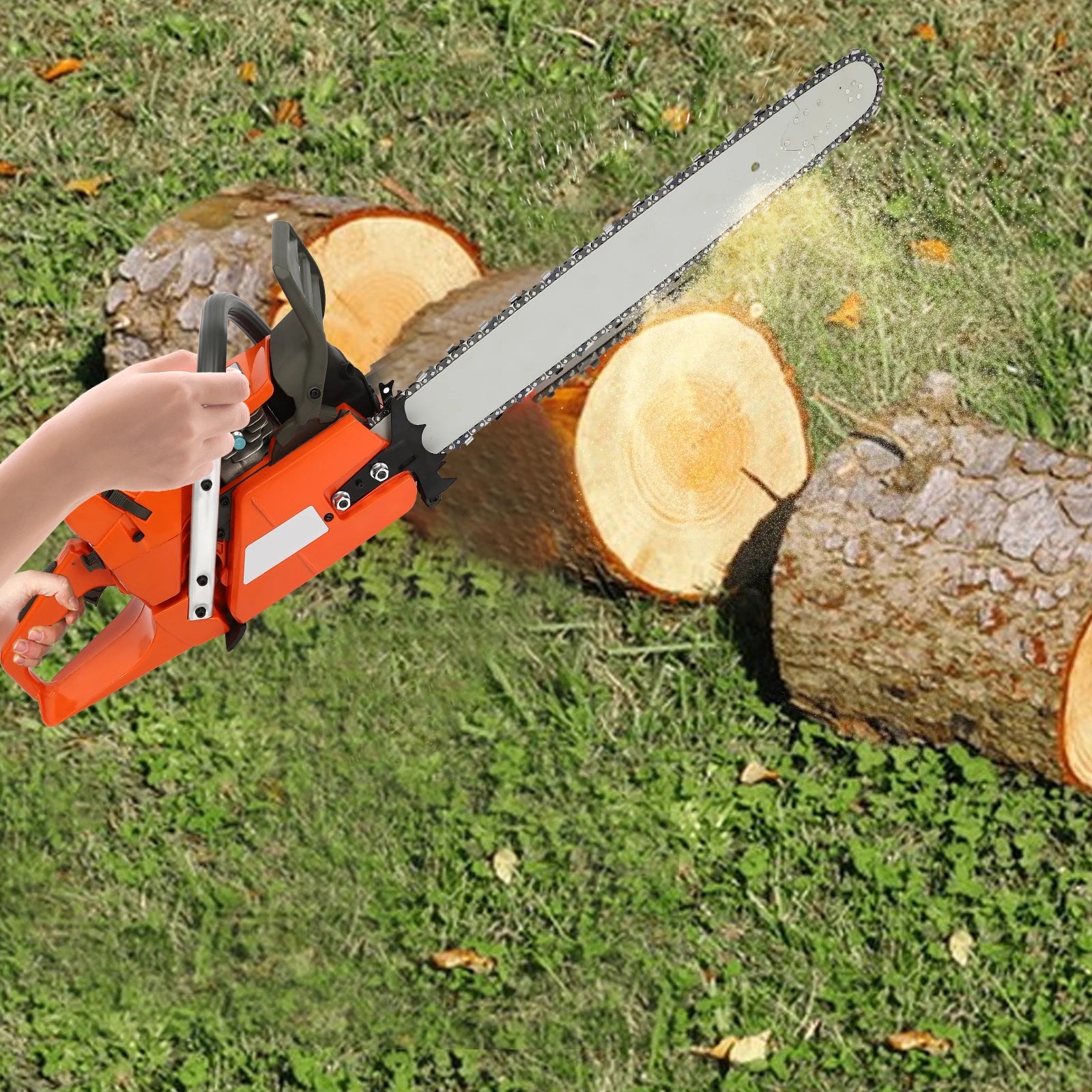 Chainsaw, 24-inch Guide Bar, 2-Cycle, 72cc, Gas Power, 3.9KW