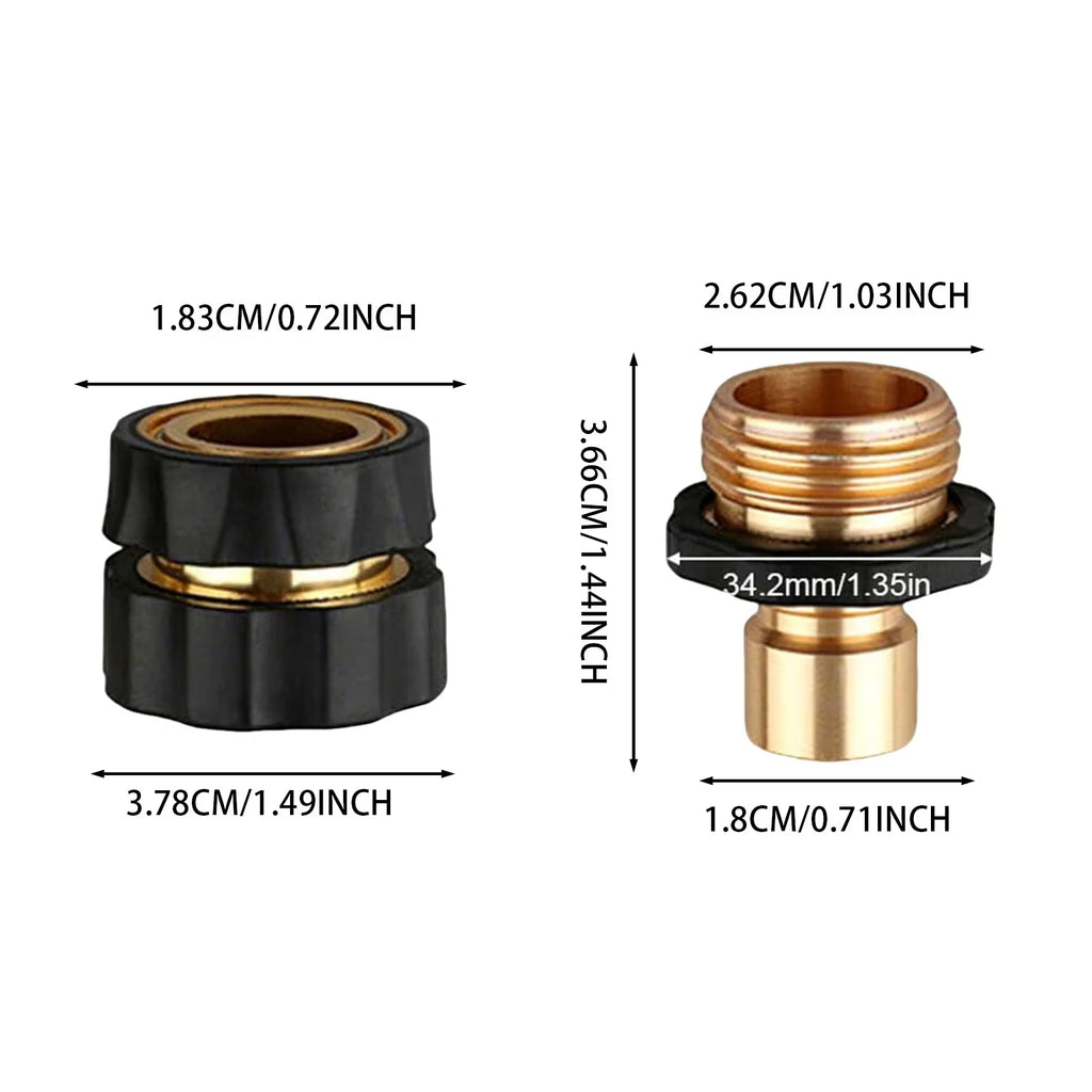 6 Sets 3/4inch thread American Standard garden quick connector water gun joints washing machine adapter garden irrigation fittings