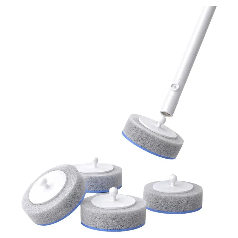 Joybos Grey Disposable Toilet Brush Replacement Heads Disposable Refill Brush Head For Bathroom Toilet‑Cleaning