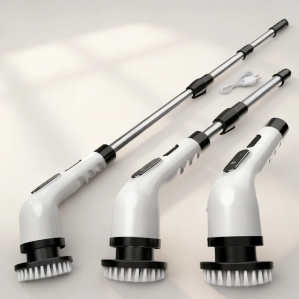 Premium Cordless Electric Spin Scrubber Long Handle Power Scrubber for Bathroom Tub Kitchen Tile Cleaning Must Have 2026