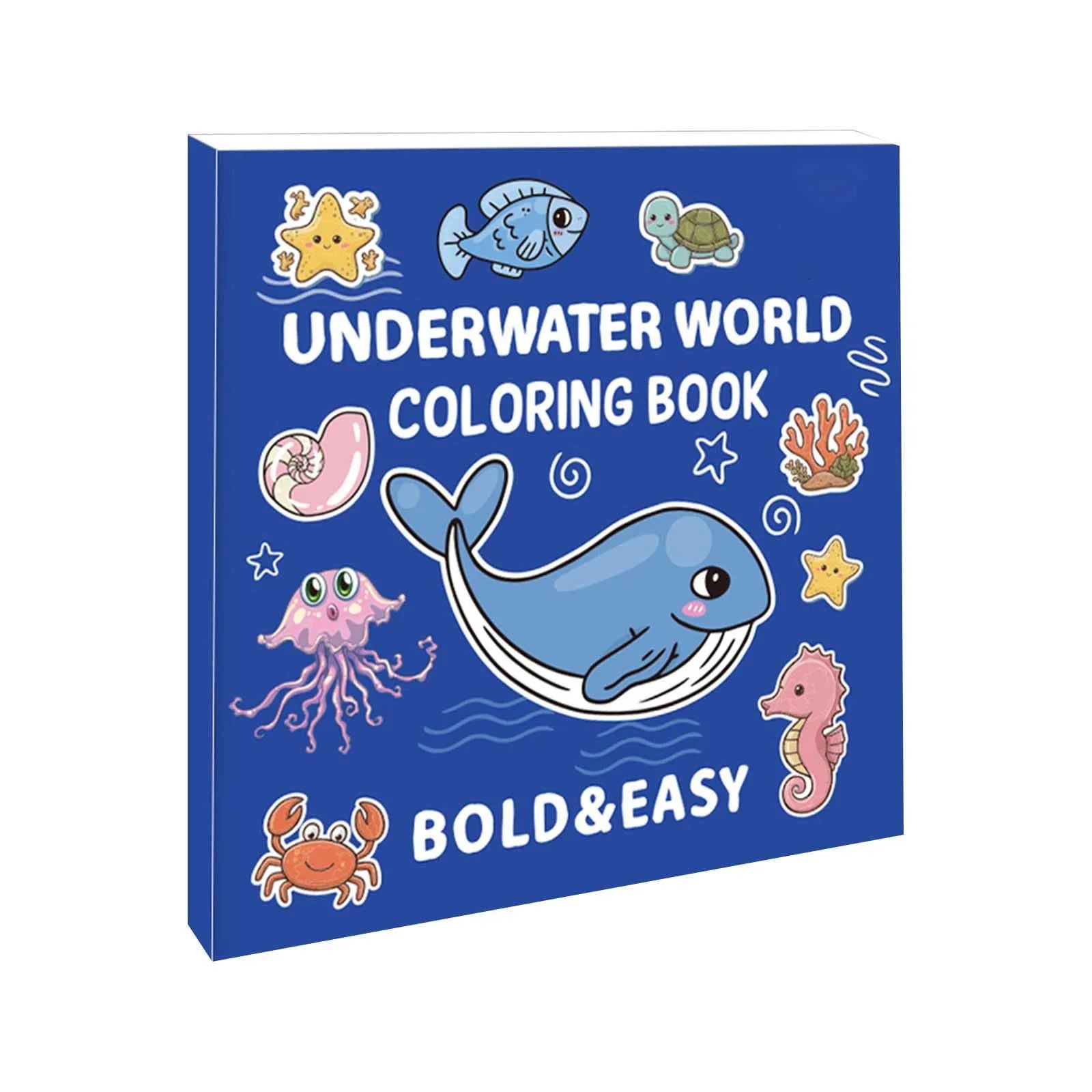 Children's Bold And Easy Coloring Book, Montessori Drawing Food Fruit. Color Markers or Painting, Educational Creative Graffiti Notebook