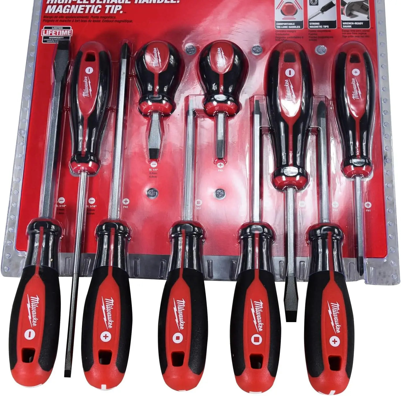 10-Piece Screwdriver Set with Ergonomic Handles