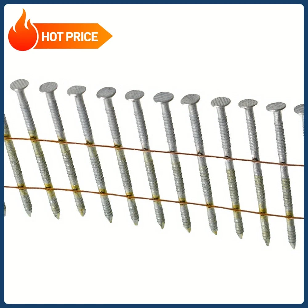 15 Degree Full Round Head Siding Nails, 2" x .092", 3600 Pieces