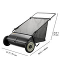 SucceBuy Hand Push Lawn 21/26in Sweeper Large Capacity Heavy Duty Leaf & Grass Collector with Adjustable Sweeping
