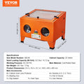 SucceBuy 25/40/60 Gallon Sandblasting Cabinet Portable Benchtop Sand Blaster with Blasting Gun Nozzles for Stain Rust Removal