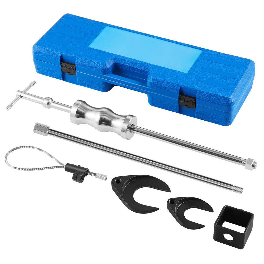 SucceBuy Inner CV Axle Puller Tool Set with 5/8in-18 Slide Hammer & 2-In 2.5-In CV Joint Adapter Inner CV Joint Removal Tool Kit