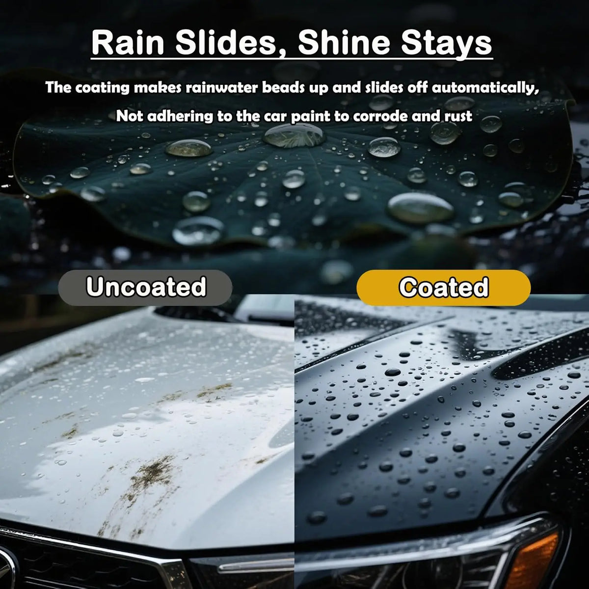 120ML New Car Multifunctional Quick Effect Coating Agent Spray 3 in 1 High Protection Quickly Coat Car Wax Auto Scratch Wax Polish Spray Waterless Wash