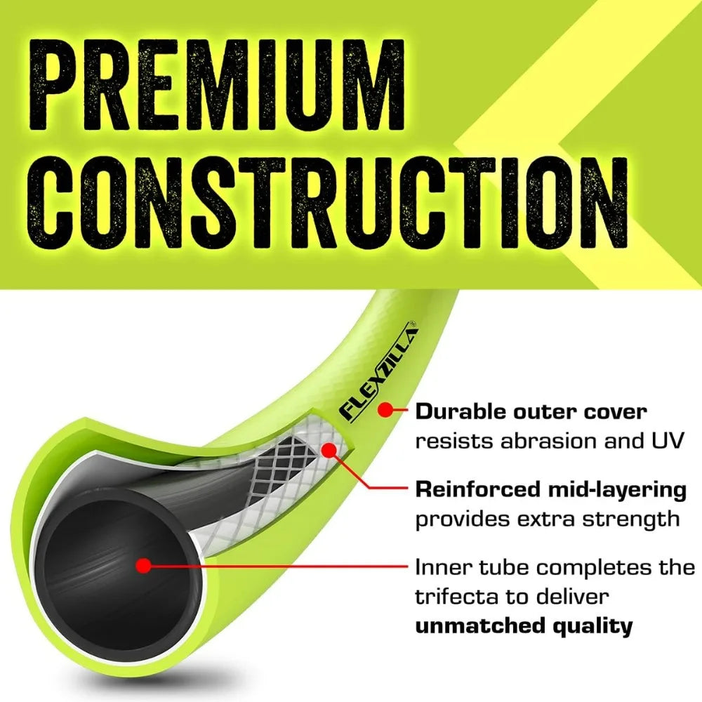 Garden Hose, 5/8 in. x 75 ft., Lightweight, Durable, Flexible, Leak-Free Connections
