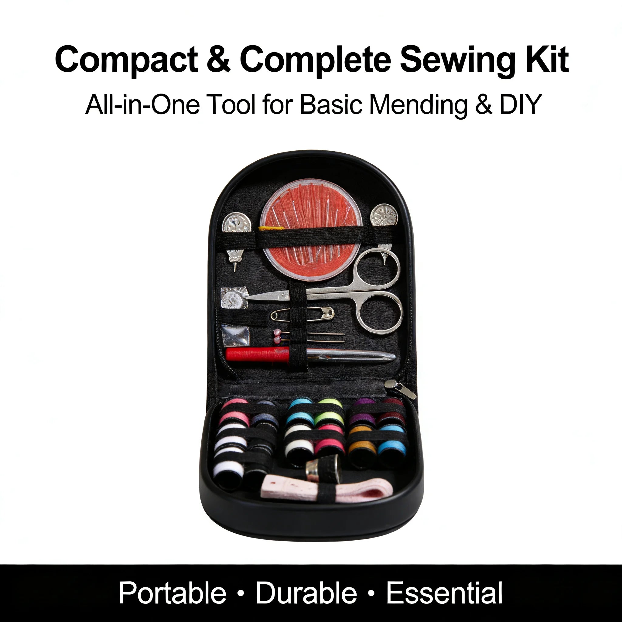 All-Purpose Sewing Kit, Small Portable Design, Home Travel Car, Full Accessories For Quick Repairs