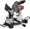 Compound Miter Saw Single Bevel 0°-45° Left Miter 15-Amp 5000 RPM 36-Tooth Blade Precision Angles Metal, Wood Cuttng Machine