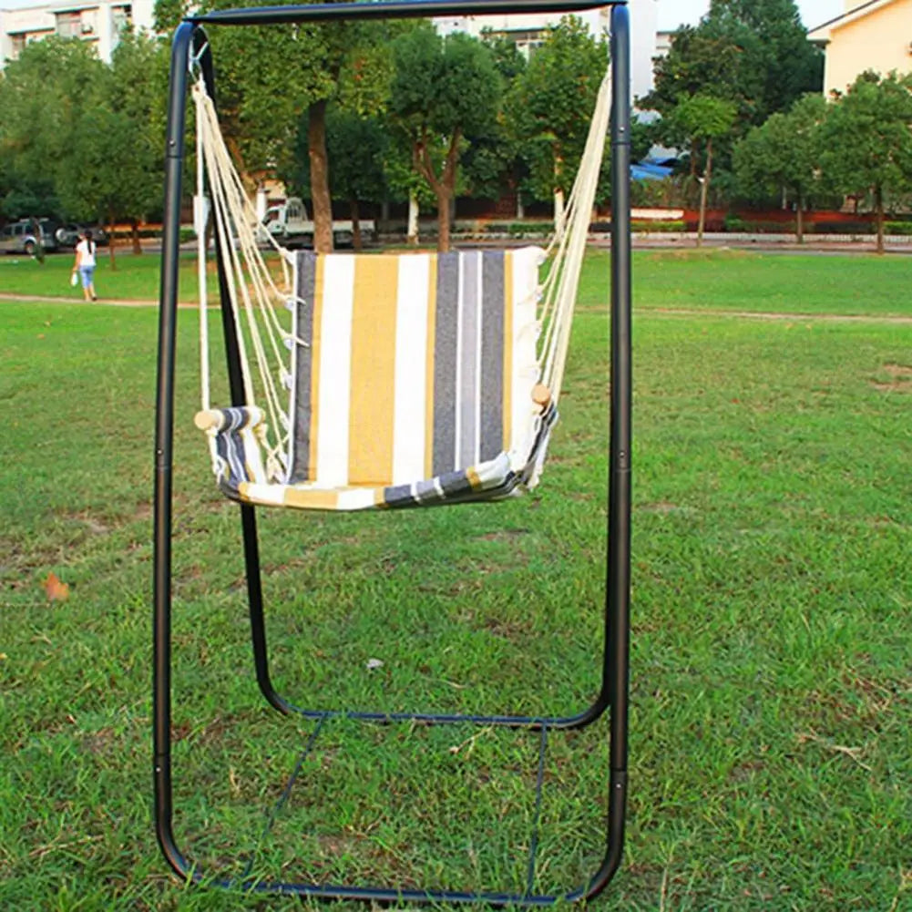 A-shaped Heavy Duty Hammock Chair Stand, Steel Frame for Indoor/Outdoor Swing Seat