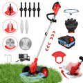 24V Cordless Weed Wacker Electric Grass Trimmer 3-in-1 24V Lithium-ion Edger and Trimmer for Lawn and Garden