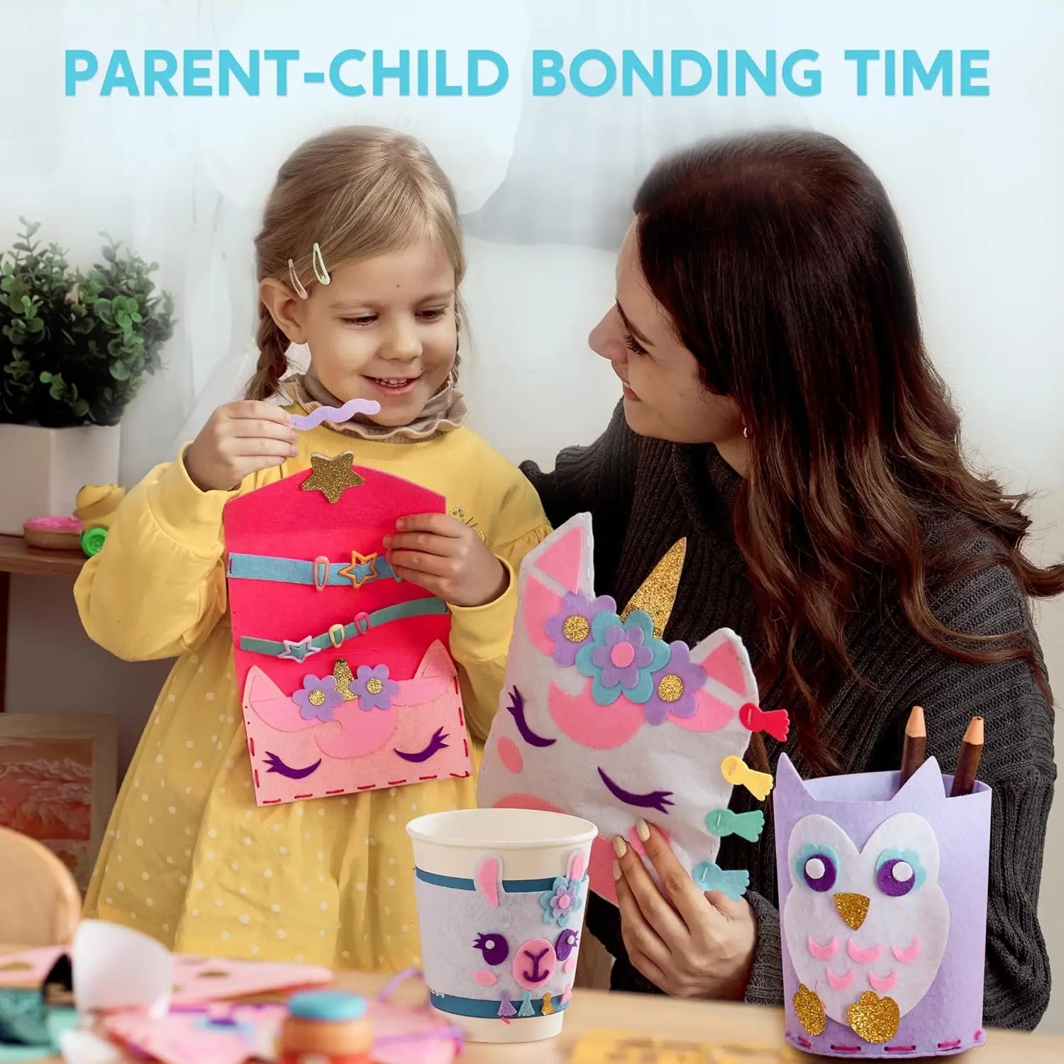JOYFY 7 Sewing Projects, My First Sewing Kit, Easy DIY Arts and Crafts for Girl