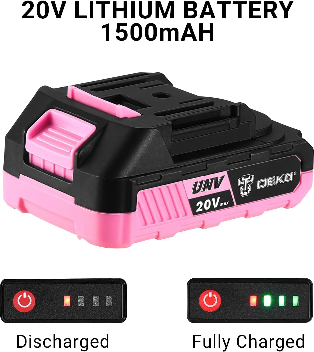 20 Volt Power Drill, Cordless, Tool Set for Women, With Bits, Battery And Charger